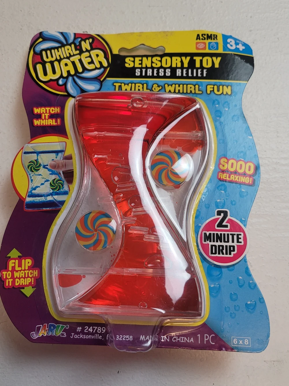 Red Sensory Toy - Stress Relief Twirl & Drip